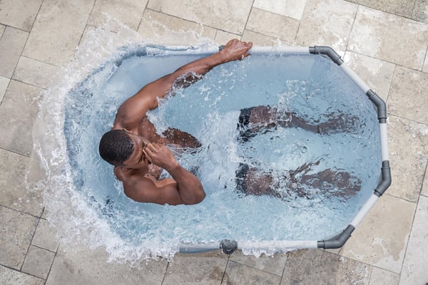 Bestway Lay-Z-Spa 6002N badtunna och spabad 431 l 2 personer Oval Blå, Grå