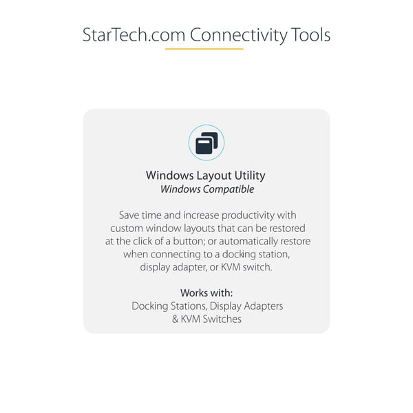 StarTech.com DisplayPort MST Hub (3 porte, 3 x 4k, HDR, EDID, DP 1.4 Multi Monitor Splitter til Windo