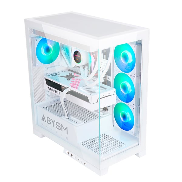 ABYSM Danube Sava H500 White Desktop Transparent, Hvid