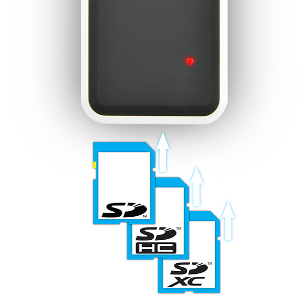 Axagon CRE-X1 kortläsare USB 2.0 Svart, Vit