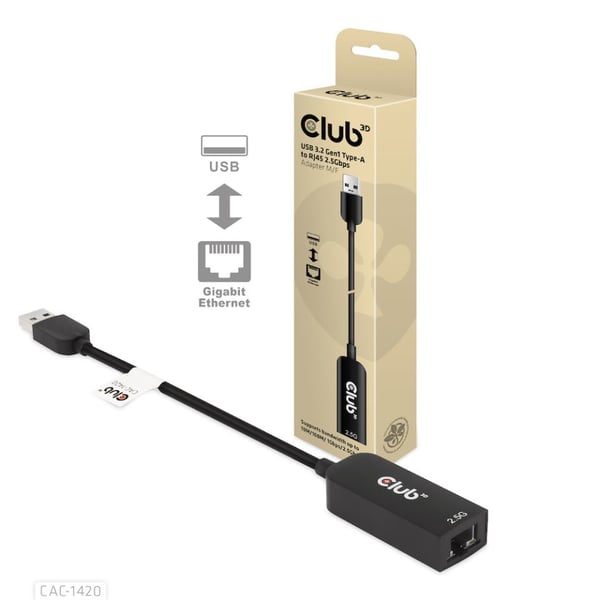 CLUB3D CAC-1420 netværkskort Ethernet 2500 Mbit/s