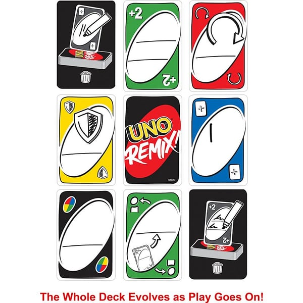 Mattel Games UNO Remix Kortspel Familj