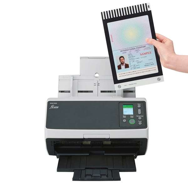 Ricoh fi-8190 ADF + scanner med manuell matning 600 x 600 DPI A4 Svart, Grå