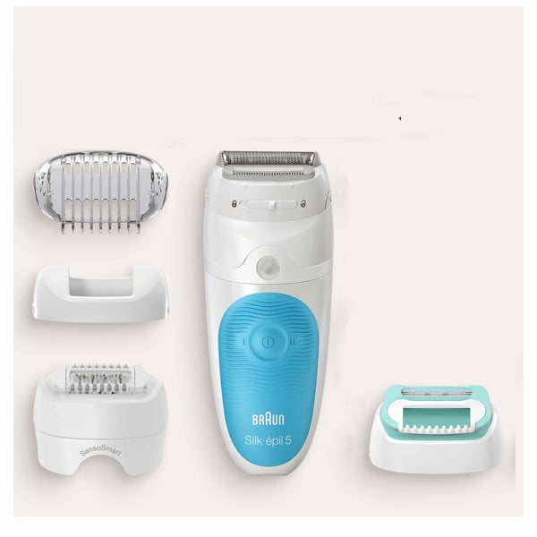 Braun Silk-épil 5 81706331 epilatorer 28 pincetter Vit, Turkos