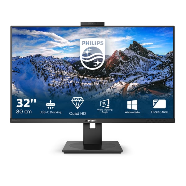 Philips P Line 326P1H/00 platta pc-skärmar 80 cm (31.5") 2560 x 1440 pixlar Quad HD LED Svart