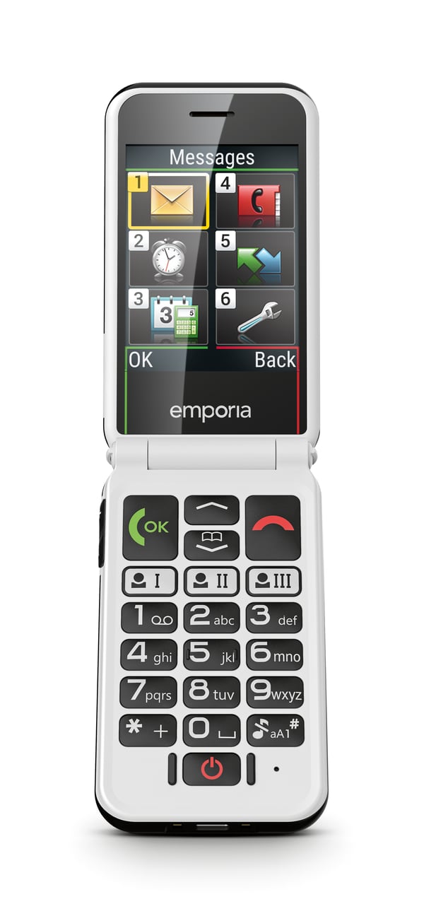 Emporia SIMPLICITYglam.4G 7,11 cm (2.8") 106 g Sort Senior telefon