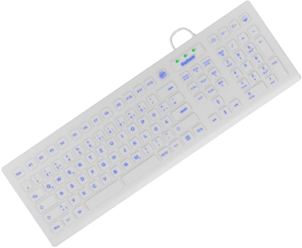 KeySonic KSK-8031INEL Tastatur USB QWERTZ Tysk Hvid (KSK-8031INEL-WH)