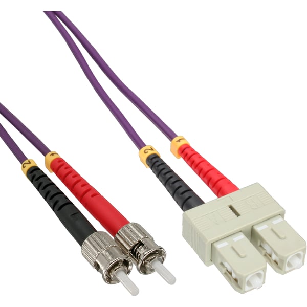 InLine 82525P InfiniBand och fiberoptisk kabel 25 m 2x SC 2x ST Lila