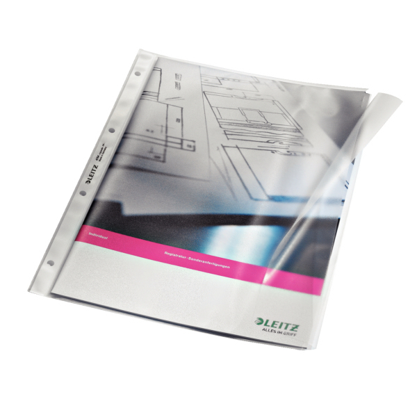 Leitz Premium kansiotasku A4, 30% kierrätettyä muovia, 130mic/50kpl