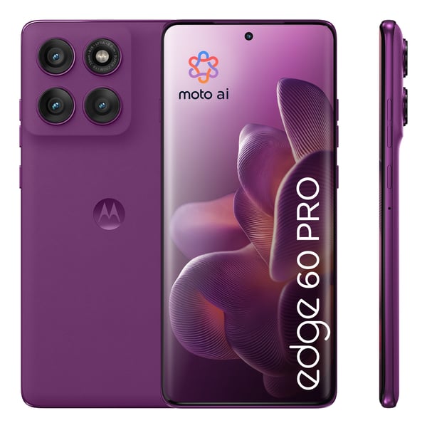 Motorola edge 60 pro 16,9 cm (6.67") Kaksois-SIM Android 15 5G USB Type-C 12 GB 512 GB 6000 mAh Purppura