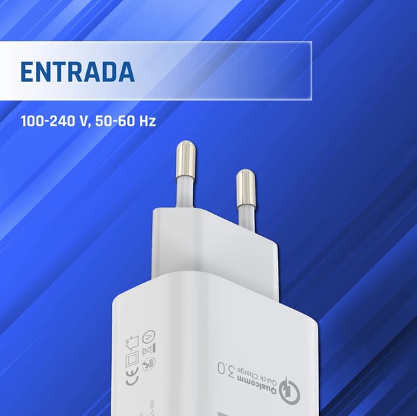 iggual IGG317419 mobilladdare Universal Vit USB Snabb laddning inomhus