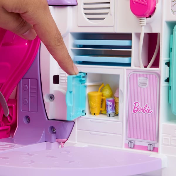 Barbie Dream Land Dream Plane med fungerende mikrofonfunktion og 14 stk. tilbehør