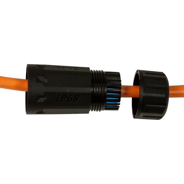 LogiLink NP0082 kabelforskruning Sort Nylon 1 stk
