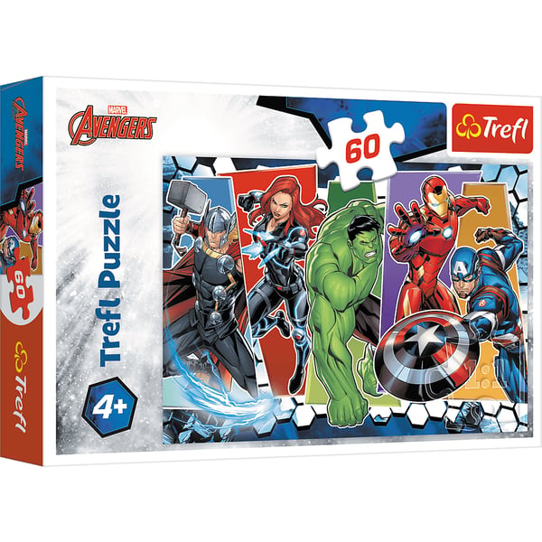 Trefl The Avengers Invincible Puslespil 60 stk Tegnefilm
