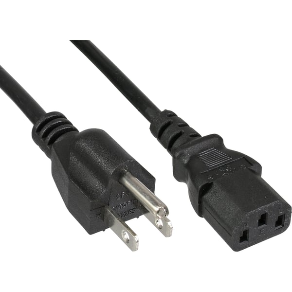 InLine 16651U virtajohto Musta 1 m C13 liitin NEMA 1-15P