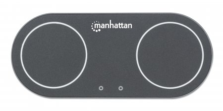 Manhattan 102209 oplader til mobil enhed Universel Sort Vekselstrøm Trådløs opladning Indendørs