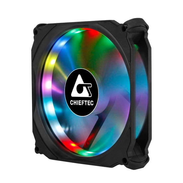 Chieftec CF-1225RGB kylsystem för dator Datorväska Fan 12 cm Svart