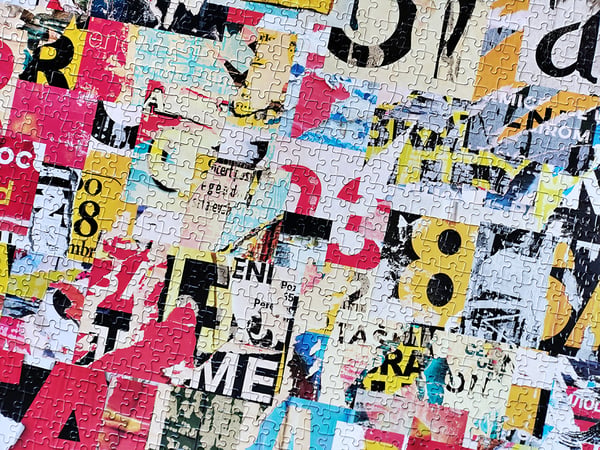 Tactic Poster Collage 1000 pcs Puslespil 1000 stk Kunst