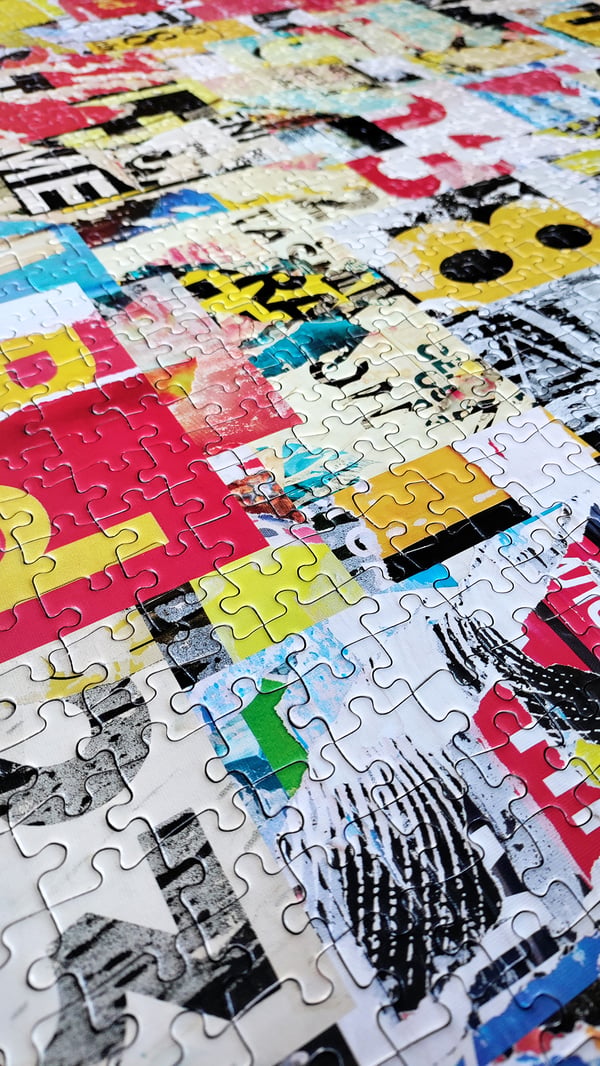 Tactic Poster Collage 1000 pcs Puslespil 1000 stk Kunst
