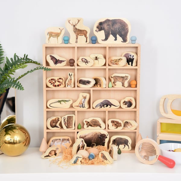 Tickit Wooden Sorting Tray - 14 Way