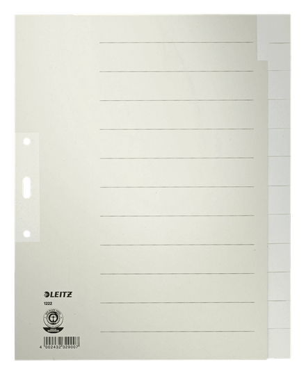 Leitz 12220085 opdeler Papir Grå