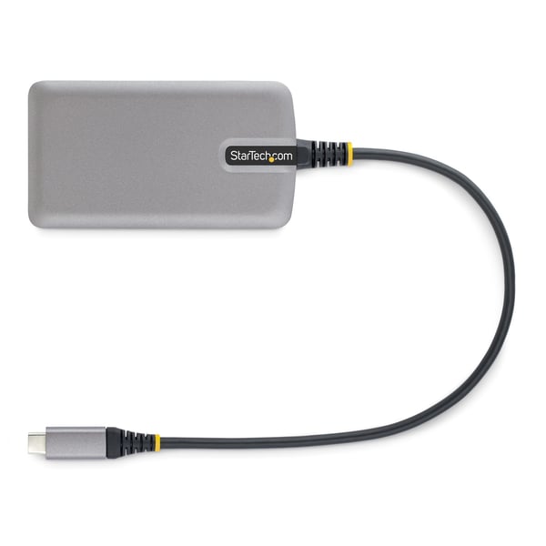 StarTech.com USB-C-hubb med 4 portar - 5 Gbps - bussdriven - USB C till 4x USB-A-hubb med valfri extra strömförsörjning - Bärbar USB-hubb för stationär/bärbär dator - 30 cm kabel - USB-expansionshubb