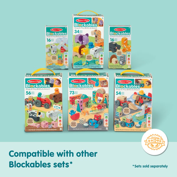 Melissa & Doug MDT BBN Blockables Vehicles GML