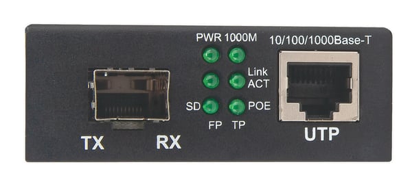 Intellinet 508216 netværksomformer til medie 1000 Mbit/s Sort