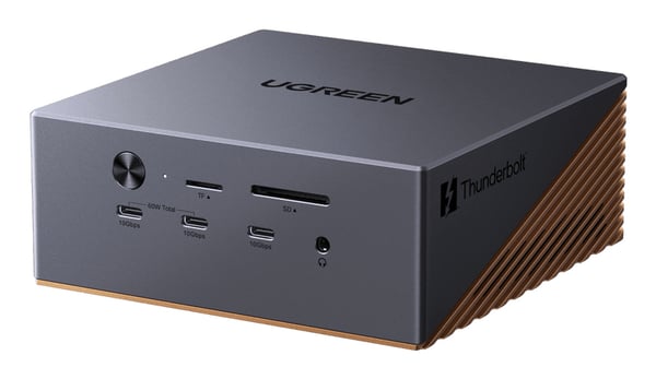 Ugreen Revodok Maxidok 17-in-1 Thunderbolt 5 120000 Mbit/s Brun, Grå