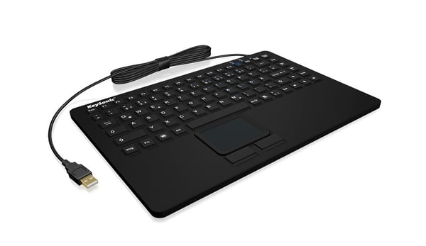 KeySonic KSK-5230 IN (DE) tastatur Kontor USB QWERTZ Tysk Sort
