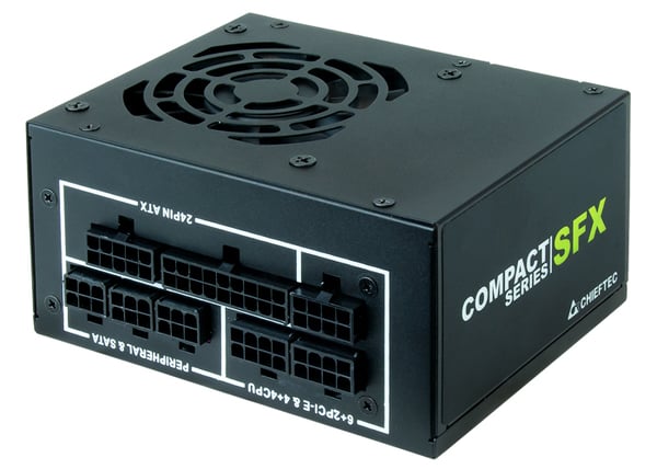 Chieftec CSN-450C virtalähdeyksikkö 450 W 20+4 pin ATX SFX Musta