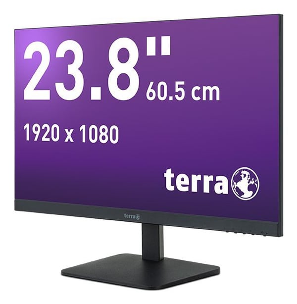 TERRA 2427W platta pc-skärmar 60,5 cm (23.8") 1920 x 1080 pixlar Full HD LCD Svart