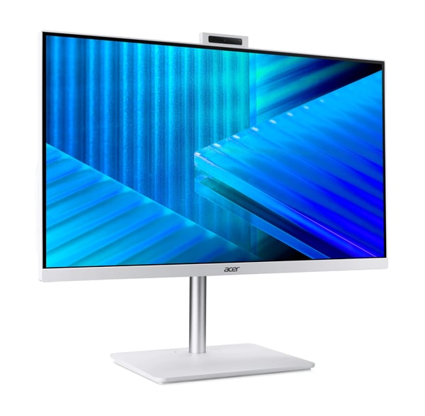 Acer Veriton VZ2417G Intel® Core™ i7 i7-1355U 68,6 cm (27") 1920 x 1080 pixel All-in-One PC 16 GB DDR4-SDRAM 512 GB SSD Windows 11 Pro Wi-Fi 6 (802.11ax) Gul, Hvid