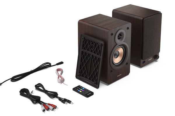 Sharp BOOKSHELF SPEAKERS 2-suuntainen Ruskea Langallinen & langaton 60 W