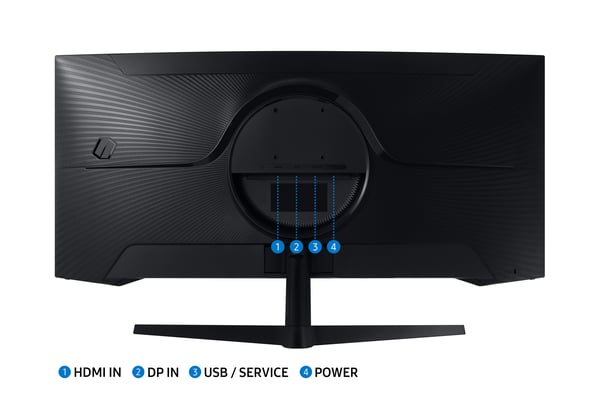Samsung G55T platta pc-skärmar 86,4 cm (34") 3440 x 1440 pixlar UltraWide Quad HD LED Svart