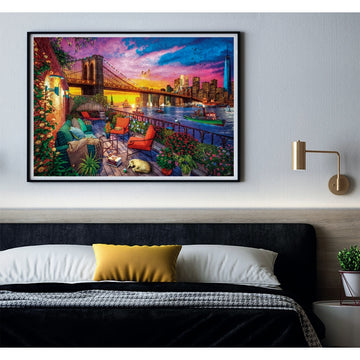 Clementoni Manhattan balcony sunset Puslespil 3000 stk By