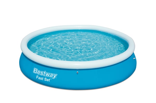 Bestway Fast Set 57273 swimmingpool til over jorden Oppustelig pool Rund 5377 L Blå