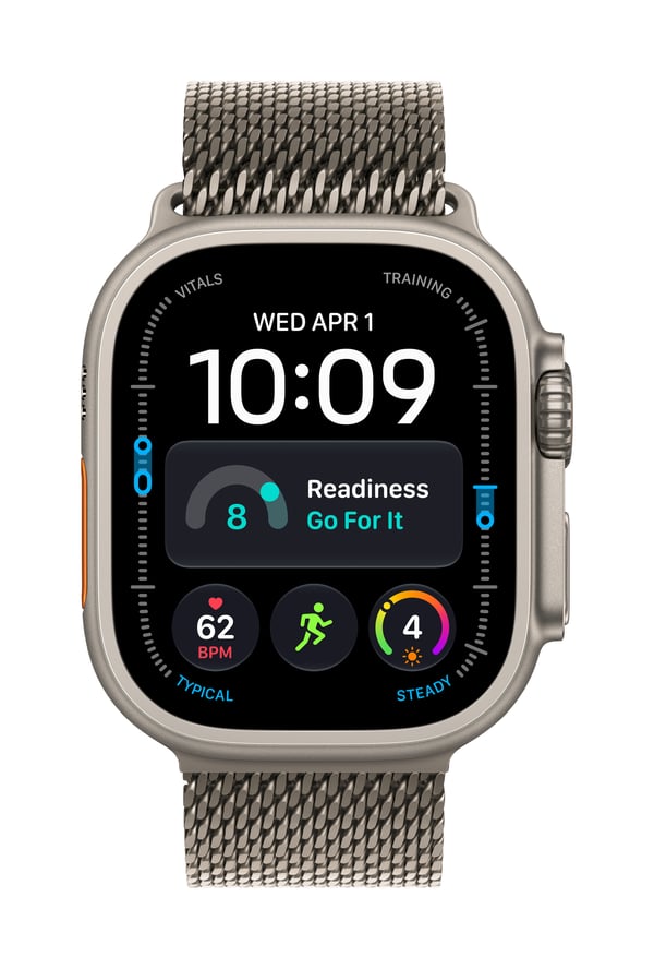 Apple Watch Ultra 4 OLED 49 mm Digital 422 x 514 pixlar Pekskärm 5G Titan Wi-Fi GPS