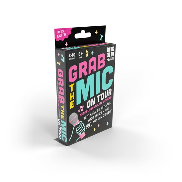 MEGABLEU Grab The Mic Reiseditie NL 15 min. Kortspil Fest