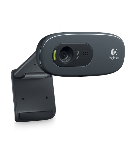 Logitech HD C270 webcam 3 MP 1280 x 720 pixel USB 2.0 Sort, Grå