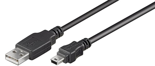 Microconnect USBAMB52 USB-kablar USB 2.0 1,8 m USB A Mini-USB B Svart