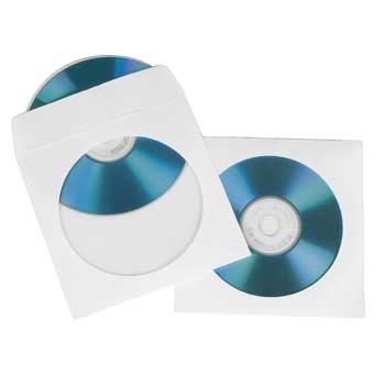 Hama CD Paper Sleeves, white, 50 pcs/Pack 1 levyt Valkoinen
