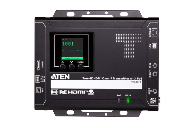 ATEN VE8962T AV-lähetin Musta