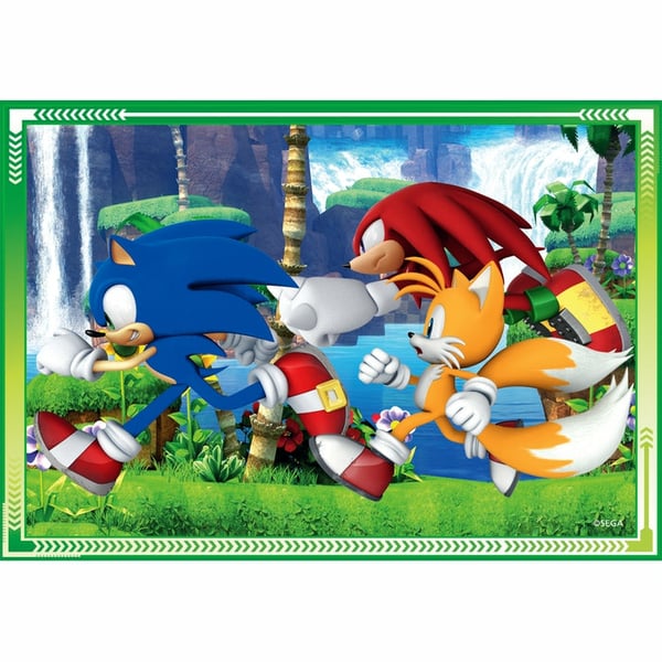 Clementoni Supercolor Sonic Puslespil 12 stk Videospil