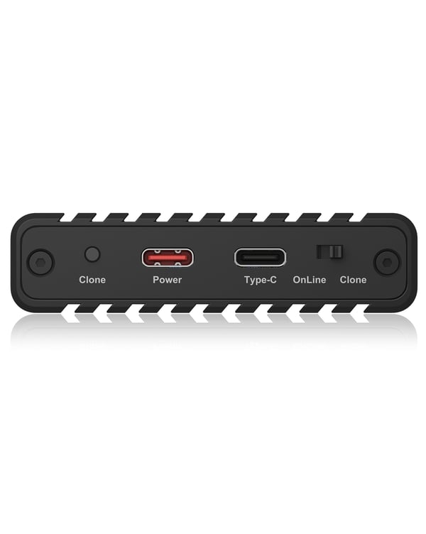 ICY BOX IB-2817MCL-C31 SSD kabinet Sort M.2 USB-drevet