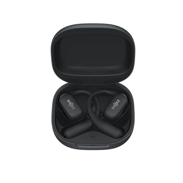 SHOKZ OpenFit 2+ Hovedtelefoner Trådløs Ørekrog, I ørerne Opkald/musik Bluetooth Sort