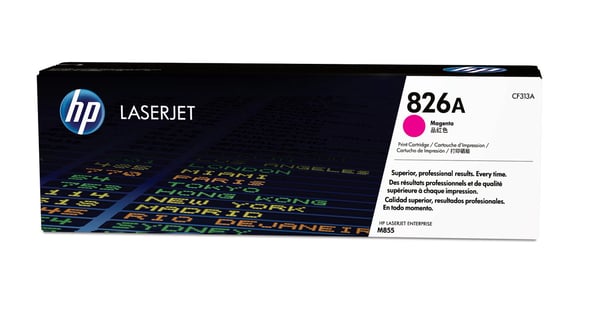 HP Original 826A LaserJet-tonerpatron, magenta