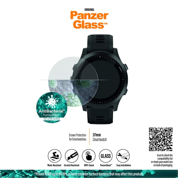 PanzerGlass ® SmartWatch 37mm | Skærmbeskyttelse