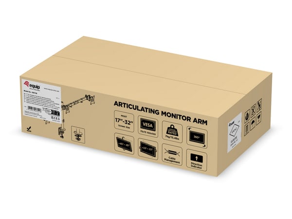 Equip 650158 skærmbeslag og -stativer 81,3 cm (32") Skrivebord Sort
