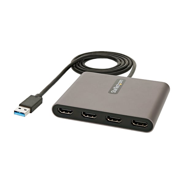 StarTech.com USB 3.0 till 4x HDMI-adapter - Externt video- och grafikkort - USB Typ-A till Quad HDMI StarTech.com USB 3.0 till 4x HDMI-adapter - Externt video- och grafikkort - USB Typ-A till Quad HDMI